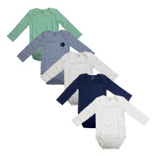 Fox & Bunny Baby Bodysuit Multi 5pcs pack L-86A